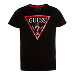 Guess T-Shirt Tinta Unita con Logo per Bambino L73I55K8HM0 NERO GUESS 
