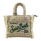 SAINT BARTH borsa tinta unita con logo Panna per Bambina VANITYY PANNA SAINT BARTH 