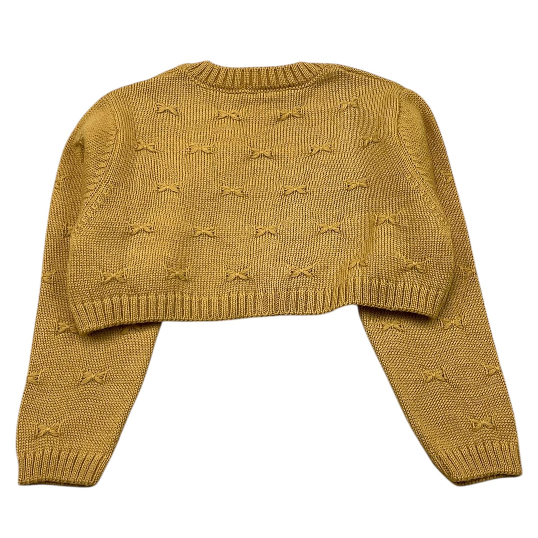 BARCELLINO coprispalle tinta unita con ricami Giallo per Neonata 115924N GIALLO BARCELLINO 