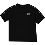 Emporio Armani T-Shirt Girocollo Tinta Unita con Logo per Bambino 7B000054 NERO EMPORIO ARMANI 