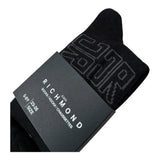 John Richmond Calzini Tinta Unita con Logo per Bambino RBP26025CZ NERO JOHN RICHMOND 