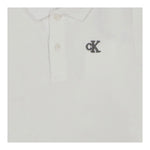 Calvin Klein Polo Mezza Manica Tinta Unita con Logo per Neonato IN0IN00170 BIANCO CALVIN KLEIN 