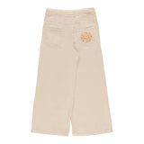 Msgm Pantalone Tinta Unita Modello Palazzo Beige Per Bambina