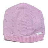 Le Bebe' Cappello Tinta Unita con Ricami per Neonata LBG6221 ROSA LE BEBE' 