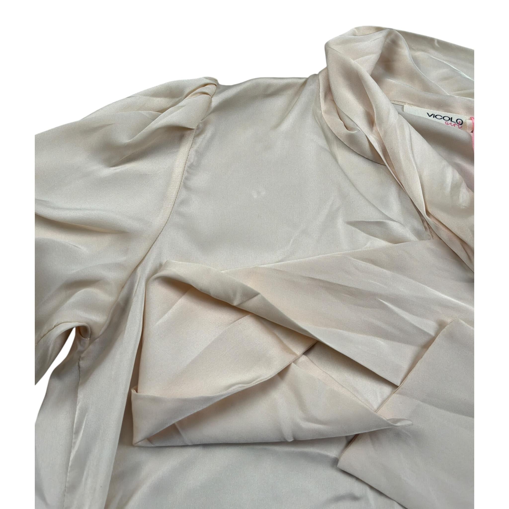 Vicolo Camicia Mzza Manica tinta unita Avorio per Bambina 3146C0839 AVORIO VICOLO 