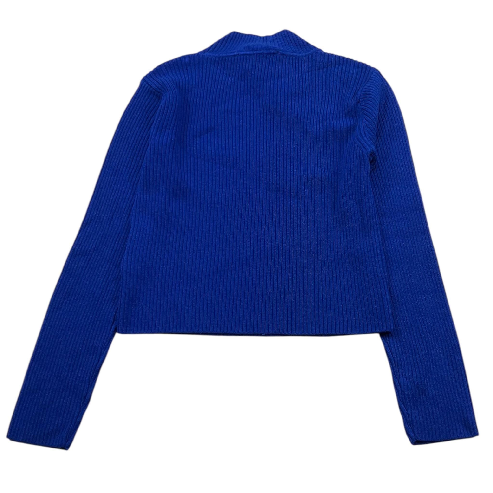 GENNY PRINCESS maglia mezzo collo tinta unita Cobalto per Bambina YFMA006 COBALTO GENNY PRINCESS 