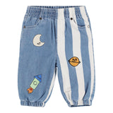 STELLA McCARTNEY jeans stampa fantasia con elastico in vita Azzurro per Neonato TV6530 AZZURRO STELLA McCARTNEY 