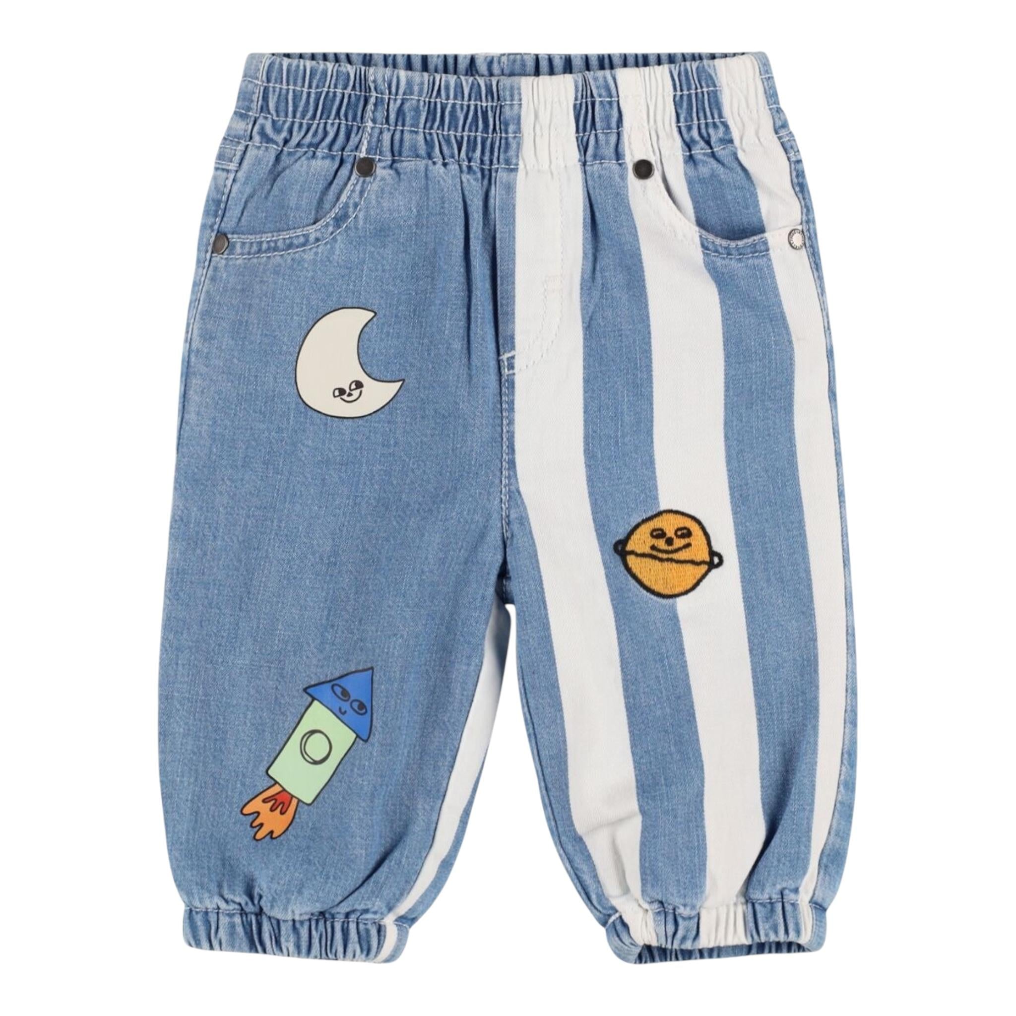 STELLA McCARTNEY jeans stampa fantasia con elastico in vita Azzurro per Neonato TV6530 AZZURRO STELLA McCARTNEY 