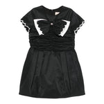 Elisabetta Franchi Abito Mezza Manica Tinta Unita con Fiocco per Bambina EFAB585 NERO ELISABETTA FRANCHI 