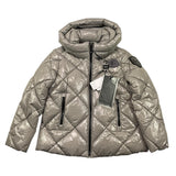BLAUER giubbino tinta unita con cappuccio lucido Grigio per Bambina 24WBLGC0 GRIGIO BLAUER 