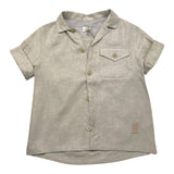 Eleventy Camicia Tinta Unita Mezza Manica Grigio Per Bambino