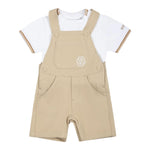 Boss Completo 2 Pezzi T-Shirt-Salopette per Neonato J52210 BEIGE BOSS 