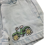 Stella Mccartney Short In Denim Tinta Unita con Girovita Regolabile per Neonata TW6A09N AZZURRO STELLA McCARTNEY 