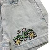 Stella Mccartney Short In Denim Tinta Unita con Girovita Regolabile per Neonata TW6A09N AZZURRO STELLA McCARTNEY 