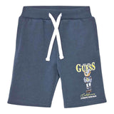 Guess Bermuda Tinta Unita In Tuta per Bambino N5RD03KAD74XX PETROLIO GUESS 