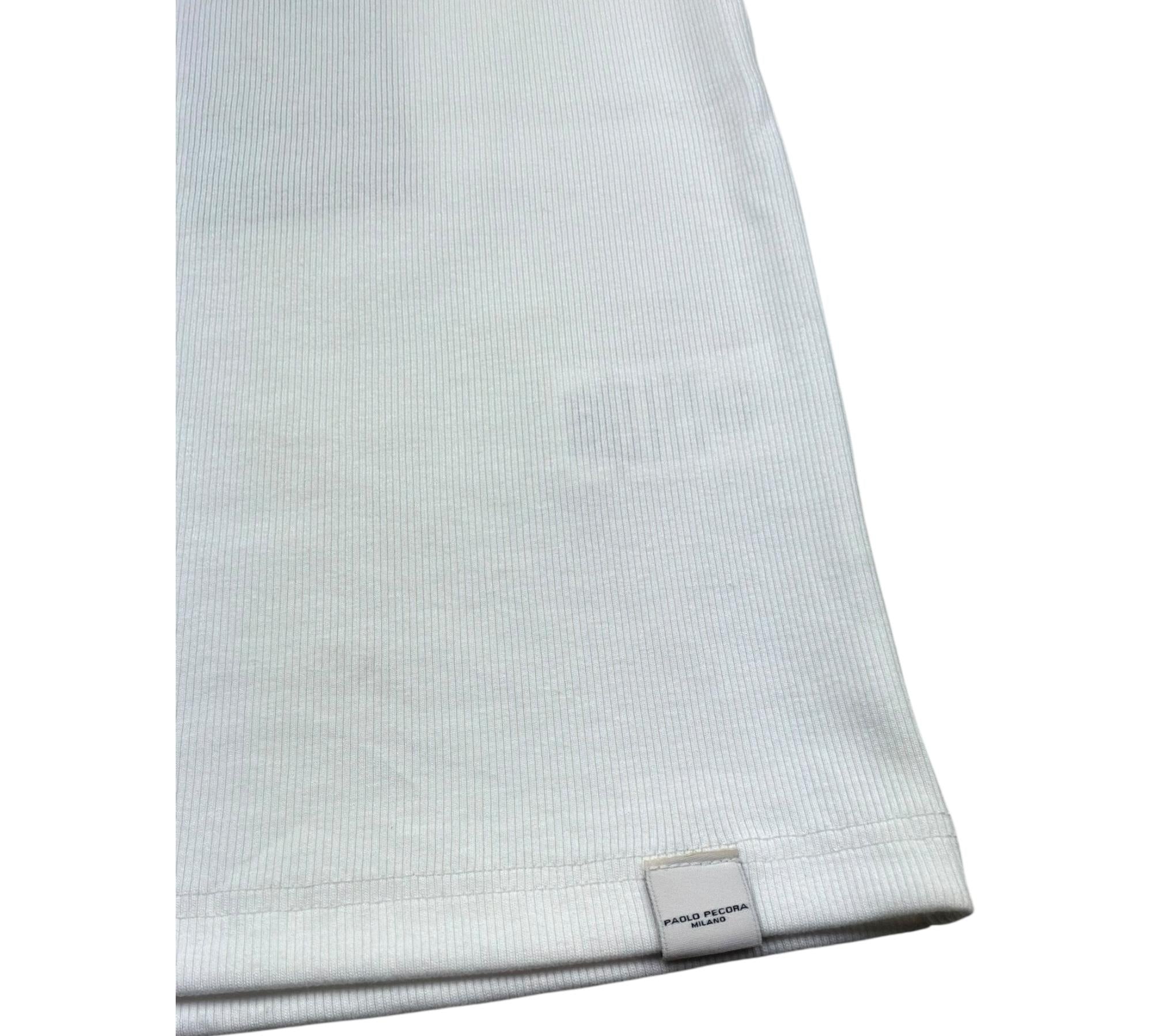 Paolo Pecora Canotta Girocollo Tinta Unita per Bambino PP4269 BIANCO PAOLO PECORA 