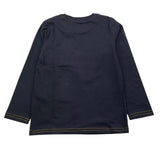 GUESS shirt girocollo tinta unita con stampa Blu per Bambino N3YI01K8HM0 BLU GUESS 