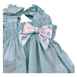 Calamaro Completo 2 Pezzi Camicia-Culotte per Neonata 11120 VERDE ACQUA CALAMARO 