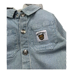 Moschino Giubbino In Denim con Cappuccio per Neonato MUA00A AZZURRO MOSCHINO 