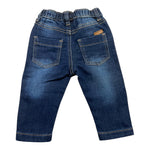 MINI BANDA jeans tinta unita con elastico in vita Blu per Neonato 3A624 BLU MINI BANDA 