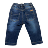 MINI BANDA jeans tinta unita con elastico in vita Blu per Neonato 3A624 BLU MINI BANDA 