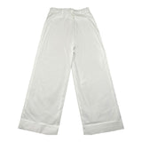 Dondup Pantalone Tinta Unita Modello Palazzo per Bambina DFPA112 BIANCO DONDUP 