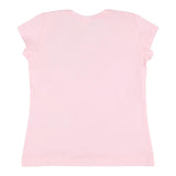 Monnalisa T-Shirt Girocollo Tinta Unita con Applicazioni per Bambina 11E628 ROSA MONNALISA 