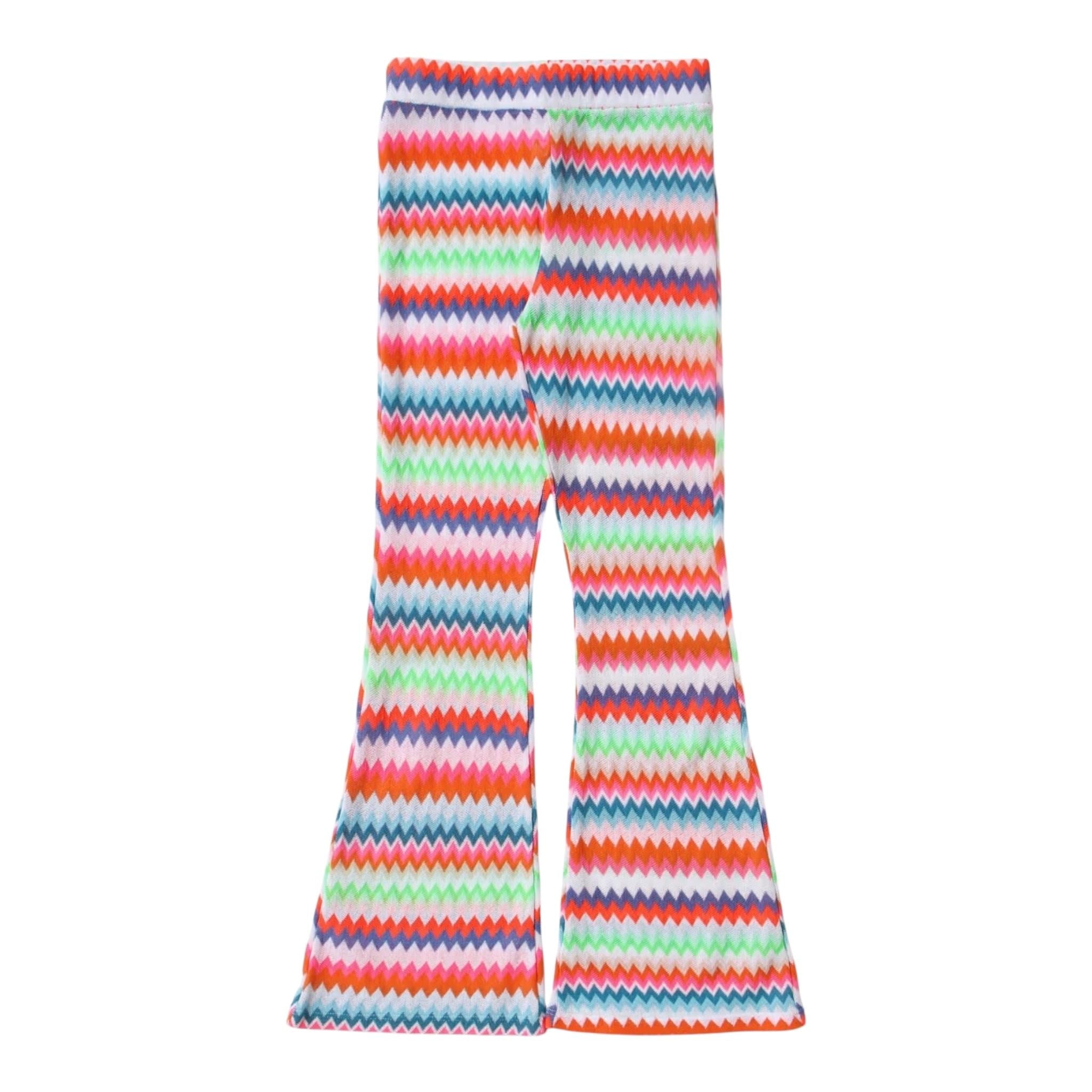 Saint Barth Pantalone Multifantasia Modello Palazzo per Bambina GWENDA MULTICOLOR SAINT BARTH 