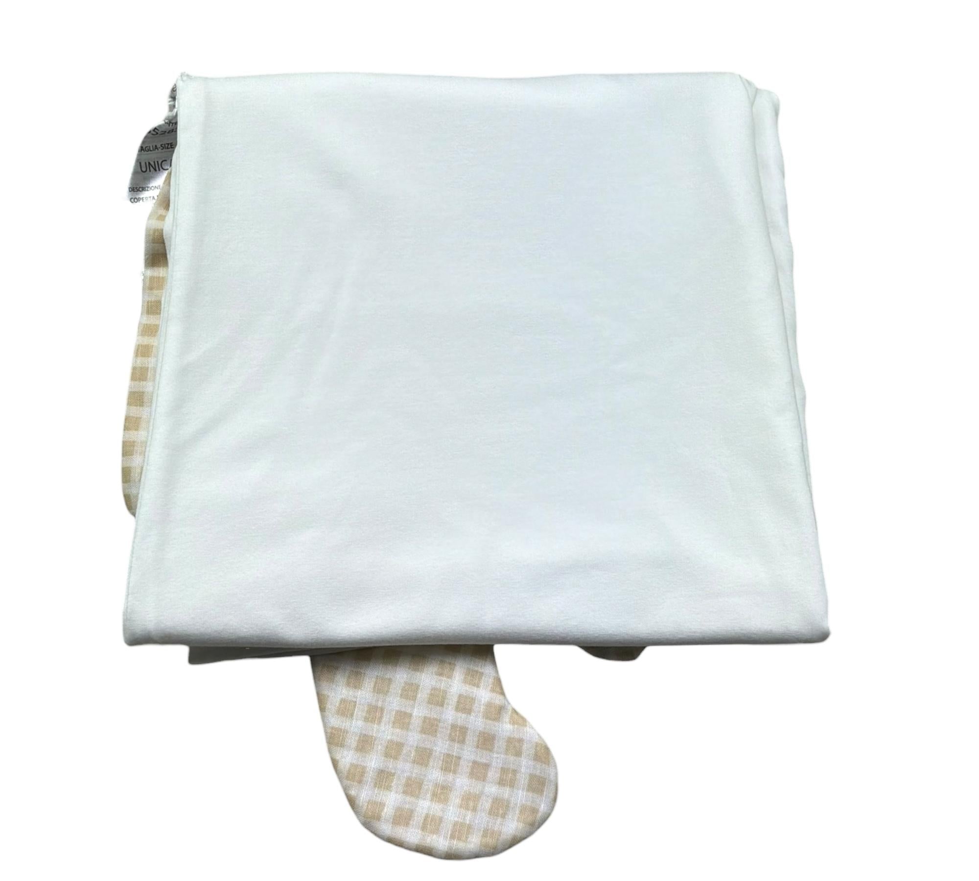 Le Bebe Coperta Tinta Unita con Ricami per Neonato LBB5285 BIANCO LE BEBE 
