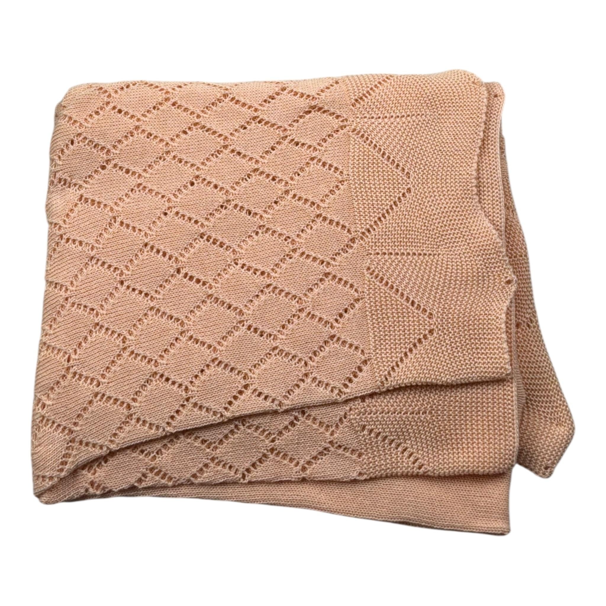 Pangasa Coperta Tinta Unita con Ricami per Neonata 2512410 PESCA PANGASA 