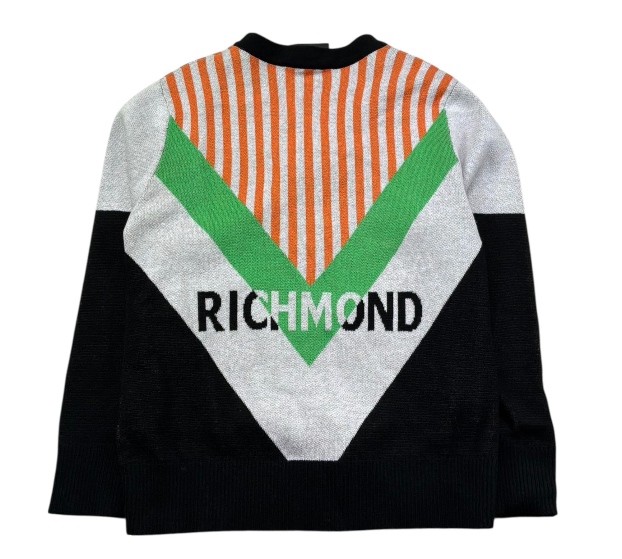 John Richmond Cardigan Scollo A V Stampa Fantasia per Bambino RBP26052CD MULTICOLOR JOHN RICHMOND 