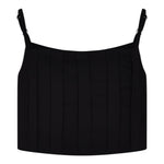 Marc Ellis Top Tinta Unita Bretelline per Bambina JMJTP01255X NERO MARC ELLIS 