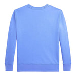Ralph Lauren Felpa Girocollo Tinta Unita con Logo per Bambino 323958154003 AZZURRO RALPH LAUREN 
