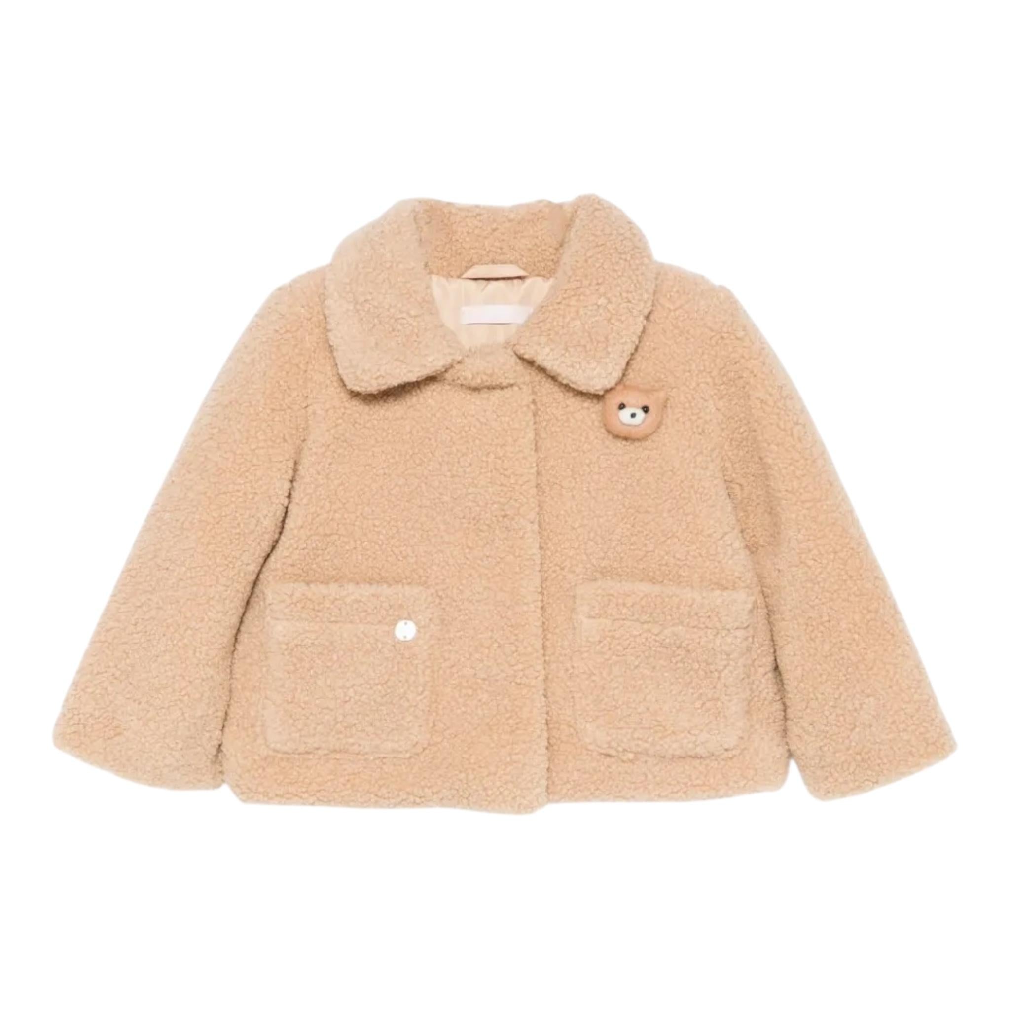 LIU JO giubbino tinta unita modello teddy con zip Beige per Bambina KF4105 BEIGE LIU JO 