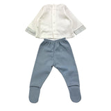 CALAMARO completo 2 pezzi shirt-ghettina bicolore Bianco per Neonato 11025 BIANCO CALAMARO 