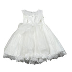 Amaya Abito Giromanica Tinta Unita con Tulle per Neonata 591419 BIANCO AMAYA 
