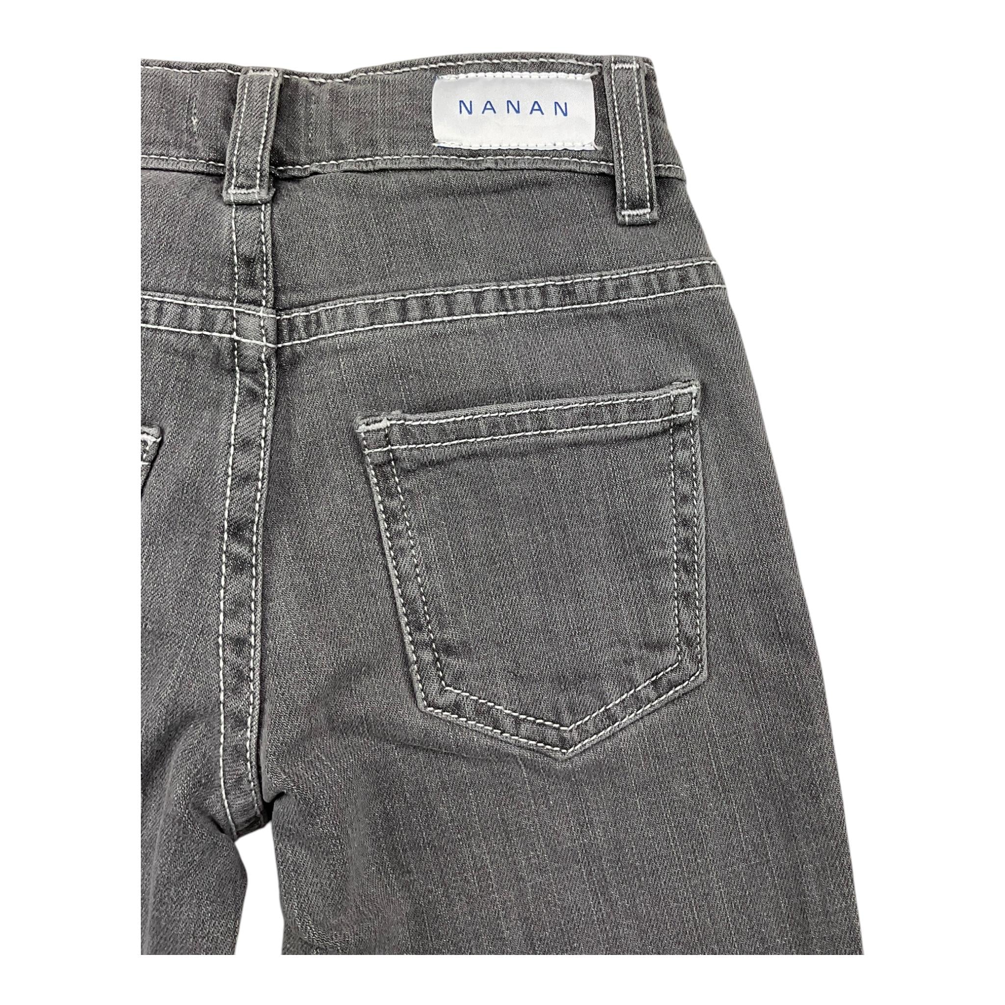 NANAN jeans tinta unita con girovita regolabile Grigio per Neonato I2423009GR GRIGIO NANAN 