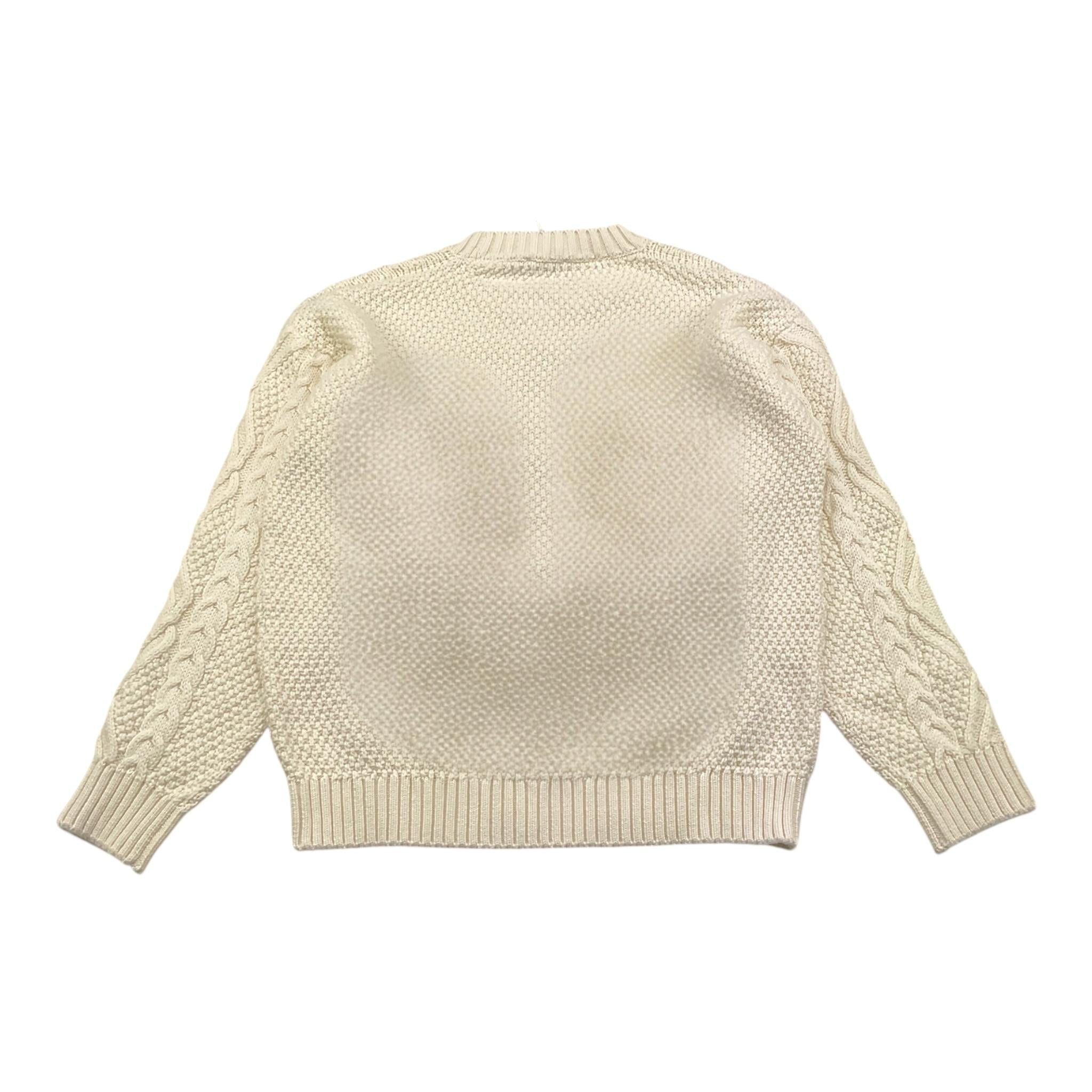 IL GUFO maglia tinta unita con ricami Panna per Bambino A24MA470EM436 PANNA IL GUFO 