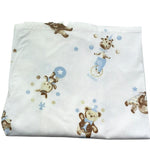 Le Bebe' Coperta Tinta Unita con Stampe per Neonato LBB5290 BIANCO LE BEBE' 