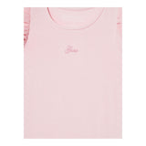 Guess T-Shirt Tinta Unita con Tulle per Bambina K5RI22K6YW4 ROSA GUESS 