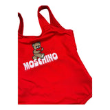 Moschino Costume Intero Tinta Unita con Stampa per Neonata M3L00A ROSSO MOSCHINO 