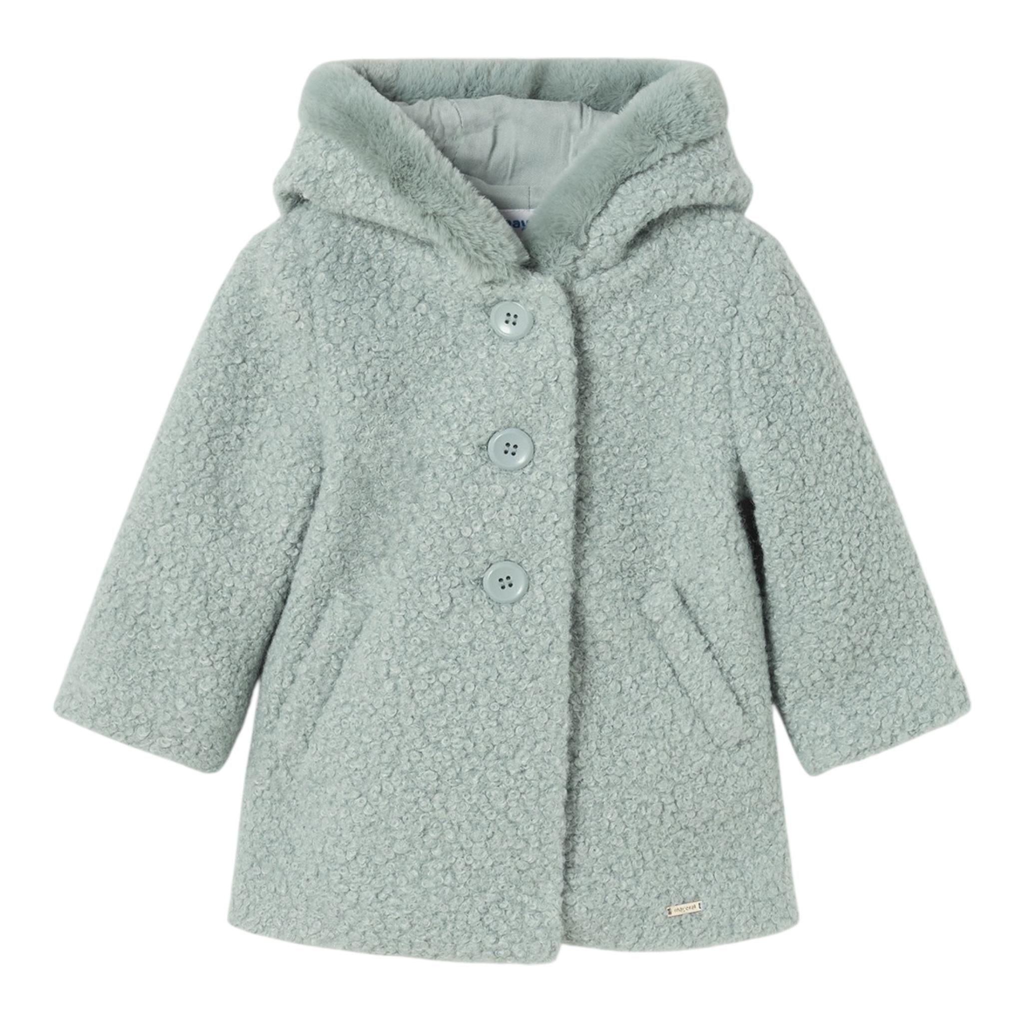 MAYORAL cappotto tinta unita modello teddy con cappuccio Verde per Bambina 2478XJ VERDE MAYORAL 