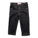 Cesare Paciotti Jeans, einfarbig, mit verstellbarer Taille, schwarz, für Neugeborene