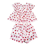 Moschino Completo 2 Pezzi Camicia-Short Tinta Unita con Stampa per Neonata MDG01P BIANCO MOSCHINO 