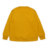 Dsquared2 Felpa Chiusa Girocollo Tinta Unita con Logo per Bambino DQ2667 SENAPE DSQUARED2 