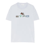 Missoni T-Shirt Girocollo Tinta Unita con Stampa per Bambino GW8P81 AZZURRO MISSONI 