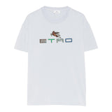 Missoni T-Shirt Girocollo Tinta Unita con Stampa per Bambino GW8P81 AZZURRO MISSONI 