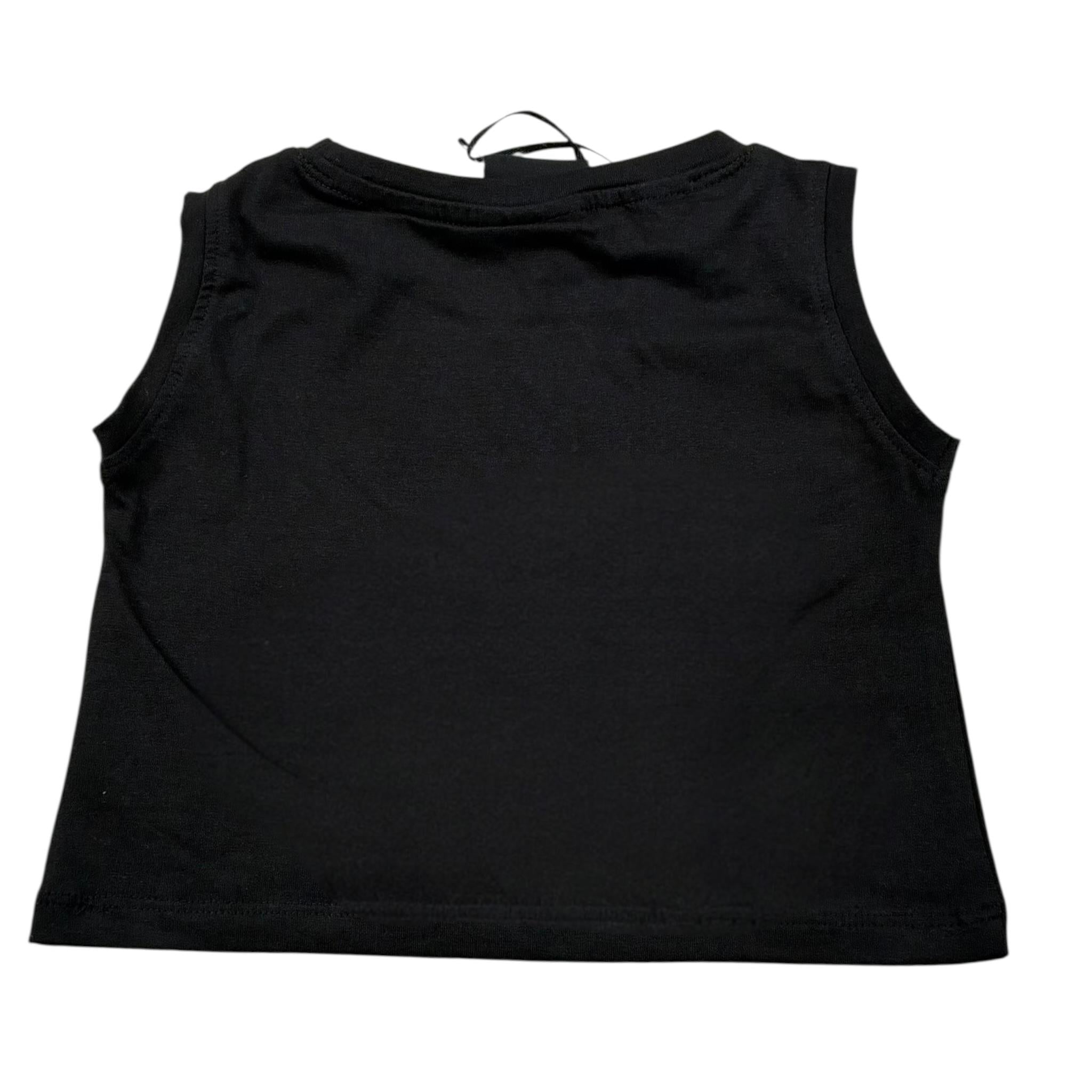 Marc Ellis Completo 2 Pezzi Top-Short Tinta Unita con Stampa per Bambina JMJCM01200 NERO MARC ELLIS 