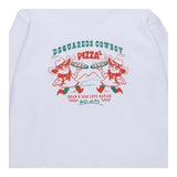 Dsquared2 Felpa Girocollo Tinta Unita con Stampa per Bambino DQ2977 BIANCO DSQUARED2 