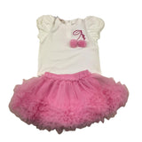 Liu Jo Completo 2 Pezzi T-Shirt-Gonna per Neonata HA5033 BIANCO/ROSA LIU JO 